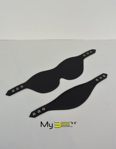 Latex blanking plugs for bondage hoods