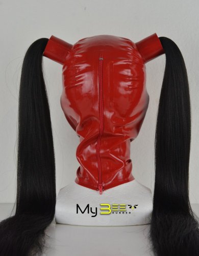 Felicio hood with two ponytails