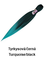 Turquoise-black